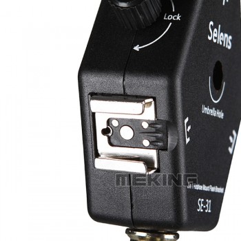 3 in 1  SE-31 Triple Head hot shoe Mount Flash Bracket Adapter Flash Light Bracket Light Stand Umbrella Holder For Speedlight