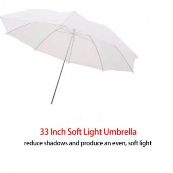 1 Pcs Photography Photo Studio Flash Diffuser Translucent Soft Umbrella 33in Soft Umbrella Lightweight 33in 85cm