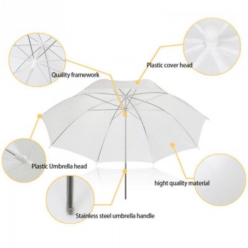 1 Pcs Photography Photo Studio Flash Diffuser Translucent Soft Umbrella 33in Soft Umbrella Lightweight 33in 85cm