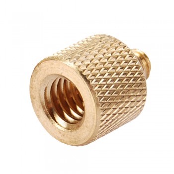 Centechia Tripod Thread Screw Adapter 3/8 to 1/4  Female Male Converter Gold Color Brass