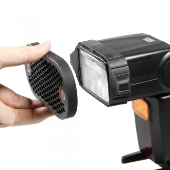 Selens Flash Speedlight Honeycomb Grid Diffuser Reflector with Magnetic Gel Band 7Pcs filters Flash Accessories Kit