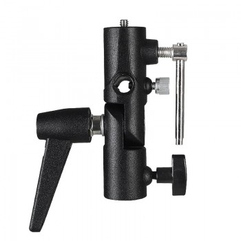 Umbrella Swivel Holder Bracket 1/4 3/8 F Studio Photo Speedlight Light Stand Tripod