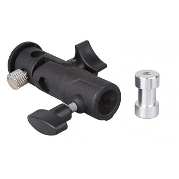 Umbrella Swivel Holder Bracket 1/4 3/8 F Studio Photo Speedlight Light Stand Tripod