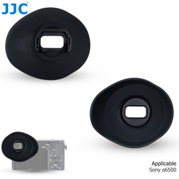 JJC Rubber Camera Eyecup Viewfinder Protector Eye Cup Soft Silicone Eyepiece For Sony A6500 Replaces Sony FDA-EP17
