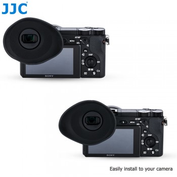 JJC Rubber Camera Eyecup Viewfinder Protector Eye Cup Soft Silicone Eyepiece For Sony A6500 Replaces Sony FDA-EP17