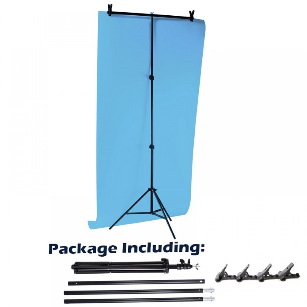 60cm/80cm/200cm Background Photography Backdrop Support big PVC Background Aluminum Tripod Stand Holder With Cross Bar Clip