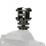 Ulanzi 3 Cold Shoe On-Camera Mount Adapter Extend Port for Pentax Canon Nikon DSLR for Camera Microphone Monitor LED Video Light