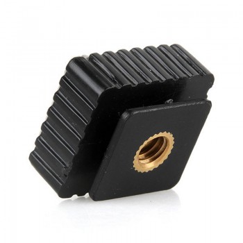 Mayitr 1pc Metal Flash Hot Shoe Mount Adapter to 1/4 Thread For Studio Light Stand Tripod