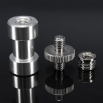 6-in-1 1/4 3/8 Metal Monopod Tripod Mount Screw Convert Adapter Flash Light Stand Spigot Bracket Holder Camera