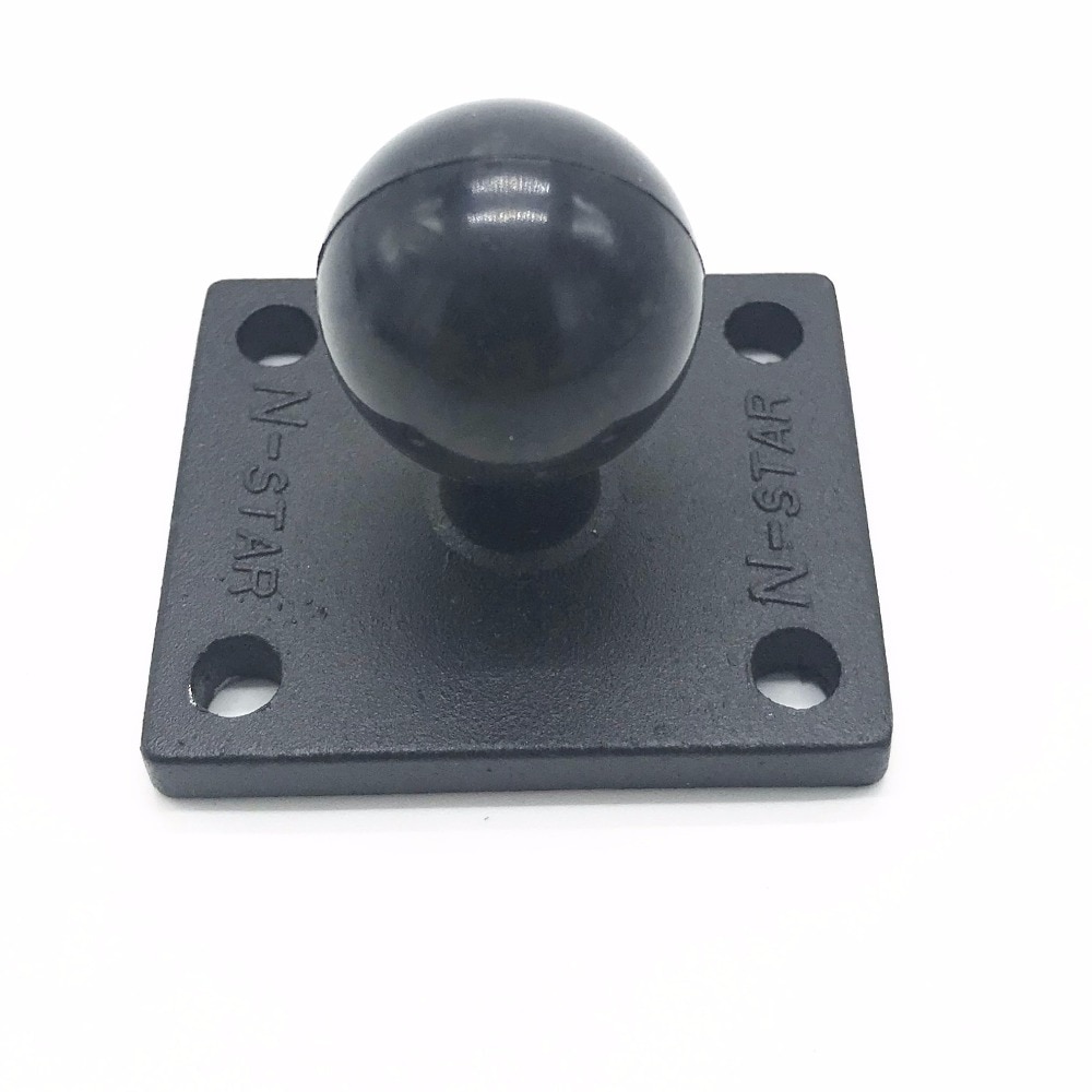Aluminum Square Mounting Base w/ 1 inch ( 25mm ) Bubber ball compatible for ram mounts for gorpo camera, dslr, for garmin ..