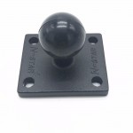 Aluminum Square Mounting Base w/ 1 inch ( 25mm ) Bubber ball compatible for ram mounts for gorpo camera, dslr, for garmin ..