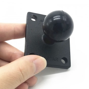 Aluminum Square Mounting Base w/ 1 inch ( 25mm ) Bubber ball compatible for ram mounts for gorpo camera, dslr, for garmin ..