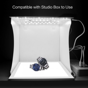 PULUZ Mini 22.5 LED Photography Shadowless Bottom Light Lamp Panel Pad +2LED Panels 20CM lightbox Photo Studio Shooting Tent Box