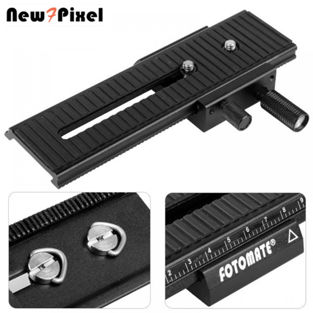 100% New generation Fotomate LP-01 2-Way Macro Focus Focusing Rail Slider for Canon Nikon Sony Pentax Camera DSLR