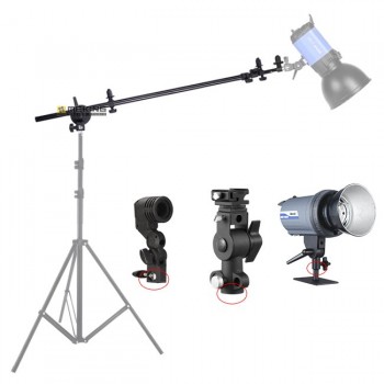 27-72/70-185cm  Reflector Arm Support Studio Photo Holder Bracket for Reflector Light stand Photo Bracket Grip Holder