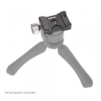 Andoer 38mm Aluminum Screw Knob Mini Quick Release Clamp Compatible with Arca Swiss for 38mm QR Plate