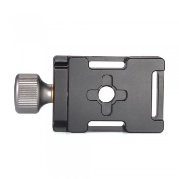 Andoer 38mm Aluminum Screw Knob Mini Quick Release Clamp Compatible with Arca Swiss for 38mm QR Plate