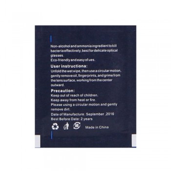 Selens 10 Sheets/Pack Wet Wipes Pre-moistened Tissue for Camera Lens Filter Glasses LCD Monitor Tablet Cleaning Professional