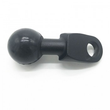 Motorcycle Angled Base W/ 10mm Hole 1 Inch Ball Head Adapter Work for RAM Mounts for Gopro Camera, Smartphone, for Garmin GPS