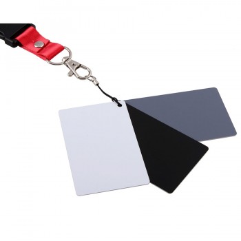 3in1 Black White Gray Balance Card Gray Card for Canon Nikon Sony DSLR Camera Photo Studio Accessories