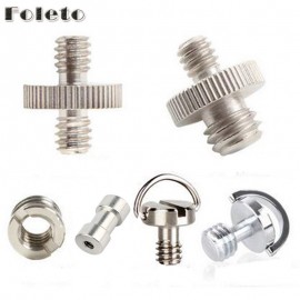 Foleto 1/4 to 3/8 Thread Screw Mount Adapter Tripod Plate Screw EB mount for Camera Flash Tripod Light Stand Male to Female