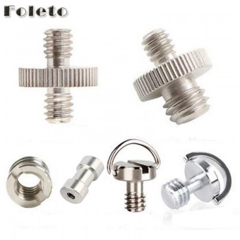 Foleto 1/4 to 3/8 Thread Screw Mount Adapter Tripod Plate Screw EB mount for Camera Flash Tripod Light Stand Male to Female