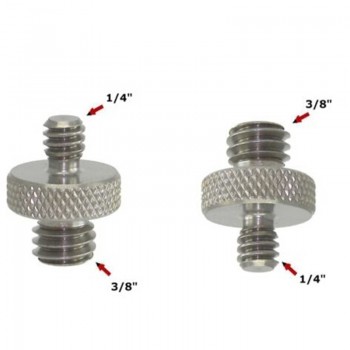 Foleto 1/4 to 3/8 Thread Screw Mount Adapter Tripod Plate Screw EB mount for Camera Flash Tripod Light Stand Male to Female