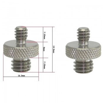 Foleto 1/4 to 3/8 Thread Screw Mount Adapter Tripod Plate Screw EB mount for Camera Flash Tripod Light Stand Male to Female