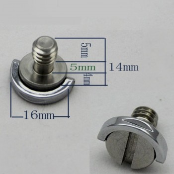 Centechia Camera Tripod Captive 1/4 Inch Folding D-Ring Adapter Screw Cam Tripod Monopod Quick Release Plate for Camera