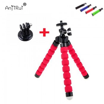 Go Pro Flexible Leg Mini Tripod for Go pro Digital phone and adapter mount for Gopro hero 4 3 + HD xiaomi yi cameras VP414 stand