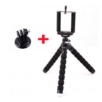 Go Pro Flexible Leg Mini Tripod for Go pro Digital phone and adapter mount for Gopro hero 4 3 + HD xiaomi yi cameras VP414 stand