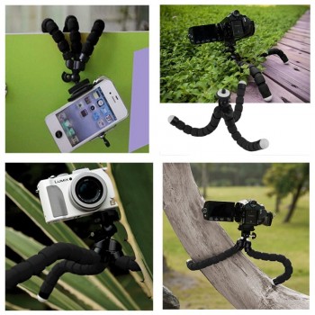 Go Pro Flexible Leg Mini Tripod for Go pro Digital phone and adapter mount for Gopro hero 4 3 + HD xiaomi yi cameras VP414 stand
