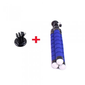 Go Pro Flexible Leg Mini Tripod for Go pro Digital phone and adapter mount for Gopro hero 4 3 + HD xiaomi yi cameras VP414 stand