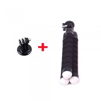 Go Pro Flexible Leg Mini Tripod for Go pro Digital phone and adapter mount for Gopro hero 4 3 + HD xiaomi yi cameras VP414 stand