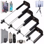 4 Size New Cell Phone Tablet Camera Stand Clip Tripod Holder Bracket Holder Black Hole Selfie Stick Phone Clip Accessories