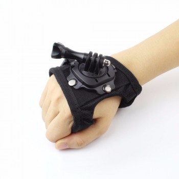 Glove Wrist Band 360 Degree Swivel Rotation Hand Strap Belt Tripod Mount For GoPro Hero6 5/4/3+ For XiaoMI YI 4K SJCAM SJ4000