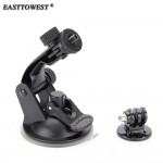 Easttowest Go Pro Accessories Vacuum Suction Cup Car Mount Windshield Bracket Holder for Xiaomi Yi Go pro Hero 6 5 Sjcam SJ4000