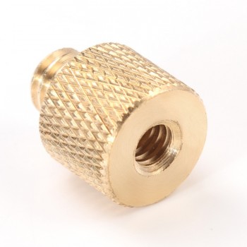 Foleto New 3/8 inch Female to 1/4 inch Male Tripod Thread Reducer Adapter Brass Copper For Camera tripod Diameter of screw 6mm