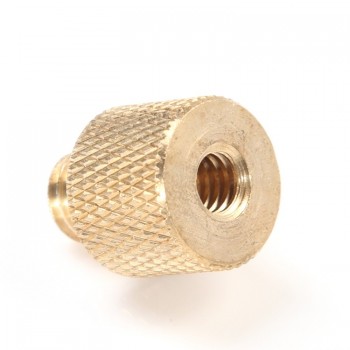 Foleto New 3/8 inch Female to 1/4 inch Male Tripod Thread Reducer Adapter Brass Copper For Camera tripod Diameter of screw 6mm
