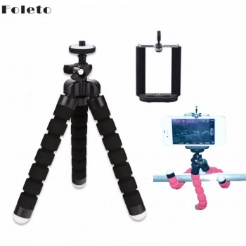 Flexible Octopus Tripod With Phone Holder Portable Light Weight Mini Tripod for Canon Nikon Nony Nex digital Camera phone 6 6s