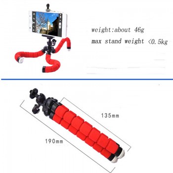 Flexible Octopus Tripod With Phone Holder Portable Light Weight Mini Tripod for Canon Nikon Nony Nex digital Camera phone 6 6s