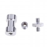 3 in 1 1/4 3/8 5/8 inch Tripod Screw to Flash Mount Holder Camera Adapter Light Umbrella Holder to Tripod Screw Adaptor
