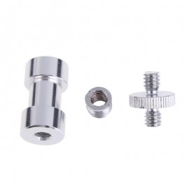 3 in 1 1/4 3/8 5/8 inch Tripod Screw to Flash Mount Holder Camera Adapter Light Umbrella Holder to Tripod Screw Adaptor