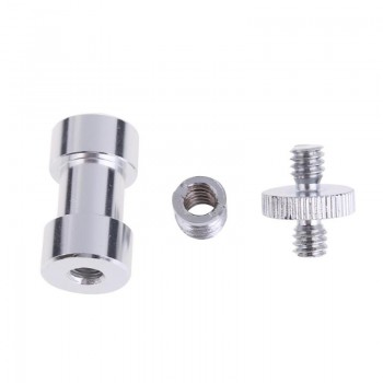3 in 1 1/4 3/8 5/8 inch Tripod Screw to Flash Mount Holder Camera Adapter Light Umbrella Holder to Tripod Screw Adaptor