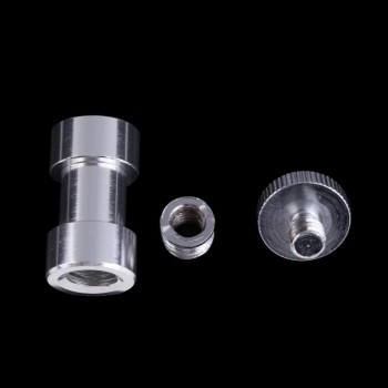 3 in 1 1/4 3/8 5/8 inch Tripod Screw to Flash Mount Holder Camera Adapter Light Umbrella Holder to Tripod Screw Adaptor