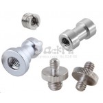 5in1 tripod head monopod flash light stand adapter metal screw kit 1/4 3/8 male female photographic studio accessories