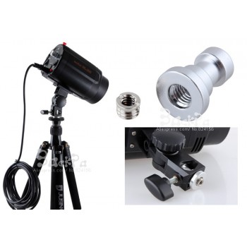 5in1 tripod head monopod flash light stand adapter metal screw kit 1/4 3/8 male female photographic studio accessories