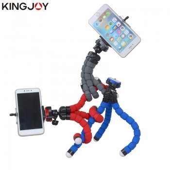 Kingjoy KT-600S Mini Tripod Octopus Para Movil Flexible Mobile Tripe Celular Holder For Gopro Phone Camera Smartphone Stand