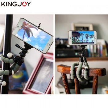 Kingjoy KT-600S Mini Tripod Octopus Para Movil Flexible Mobile Tripe Celular Holder For Gopro Phone Camera Smartphone Stand