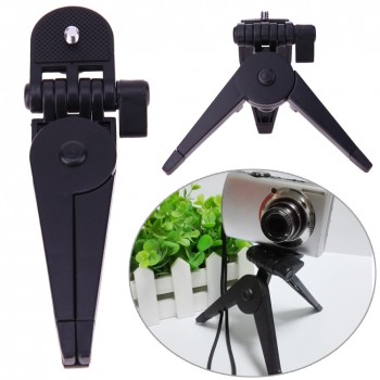 Portable Mini Tripod Rotation Desktopamp;Handle Stabilizer Folding Tripod Stand for Mobilephone Camera Table Tripods